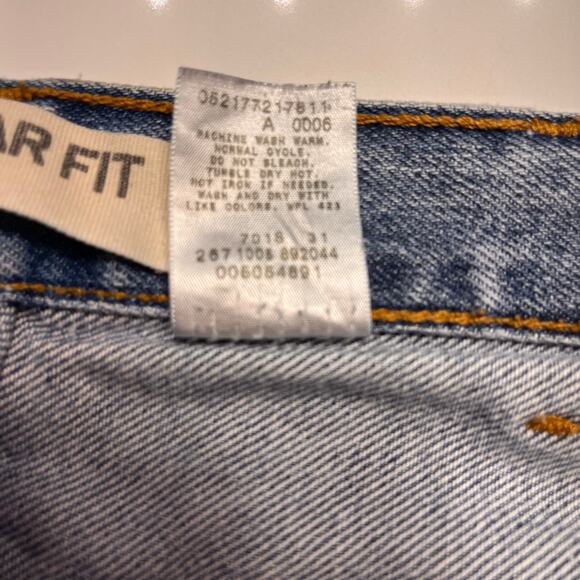 Levis 505 Regular Fit Straight Denim Jeans Size 38 x30 - Picture 6 of 10